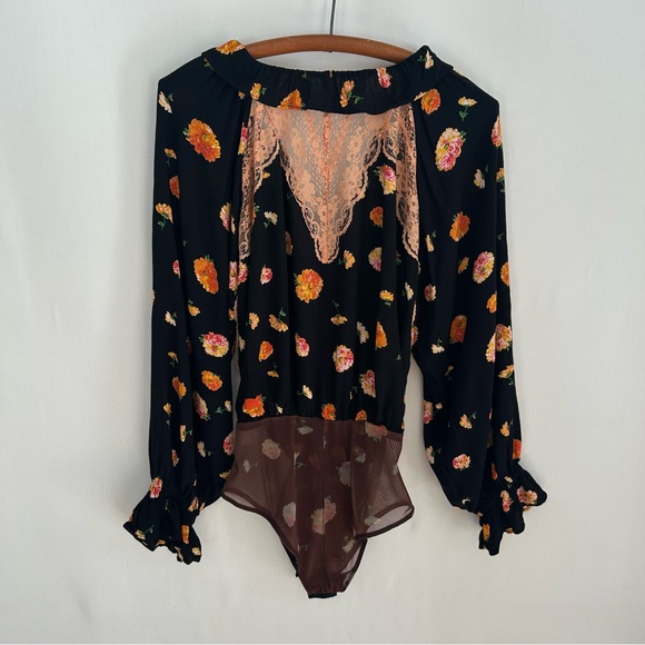 Intimately FP~ Floral Ruffle Lace Bodysuit - Picture 8 of 16